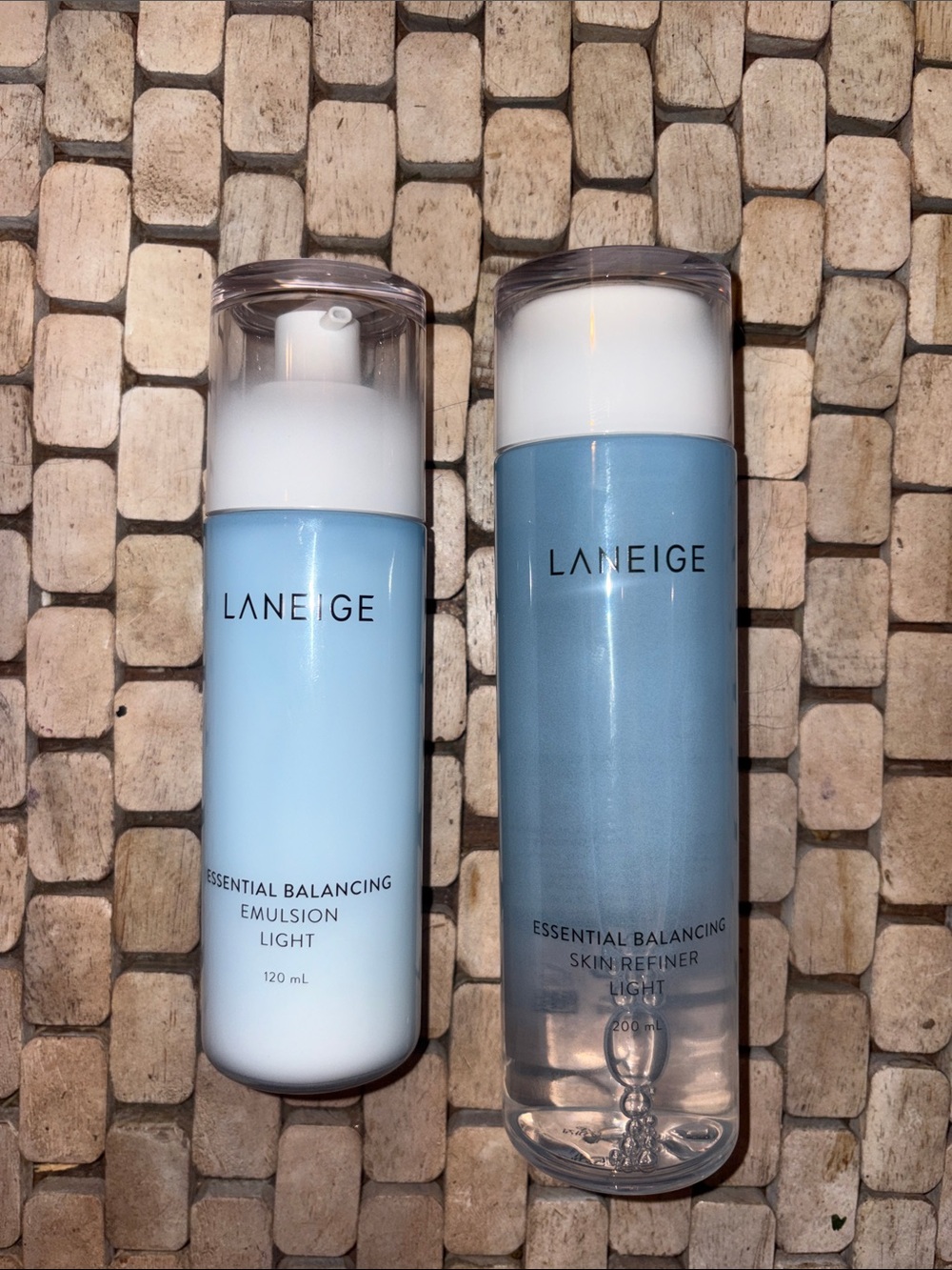 LANEIGE Light Blue Essential Balancing Toner Duo NEW